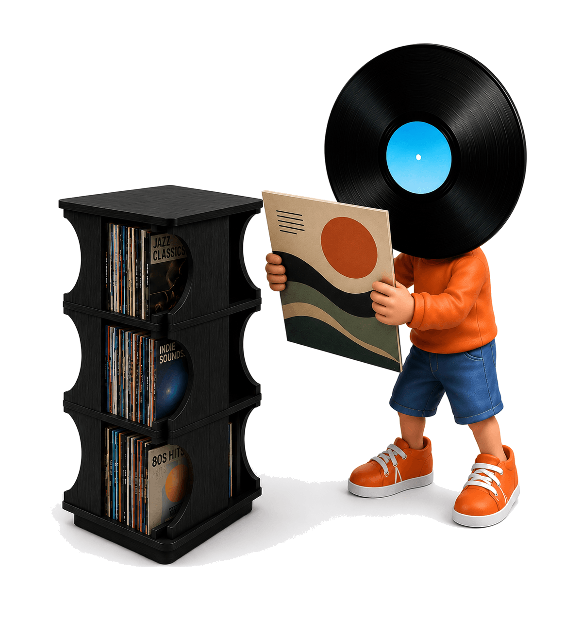 Collective Vinyl Records vinyl subscription box mascot